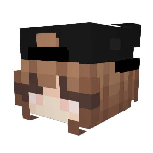 angcls Minecraft avatar head, 3D render