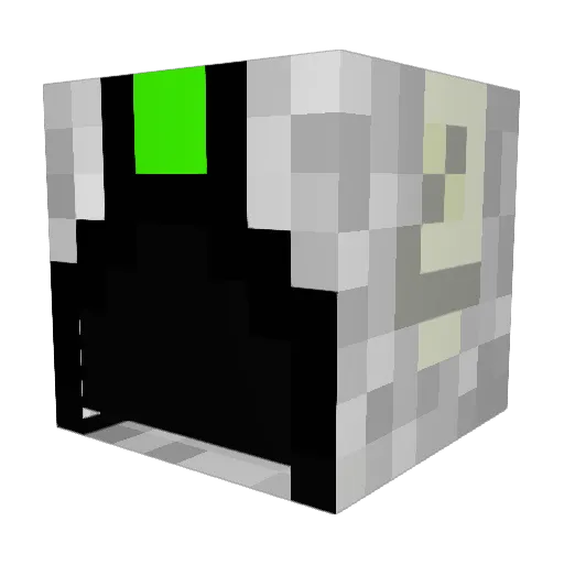 ange0133 Minecraft avatar head, 3D render