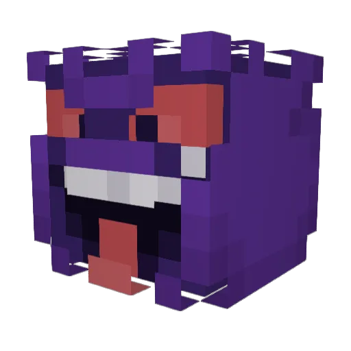 angefu Minecraft avatar head, 3D render
