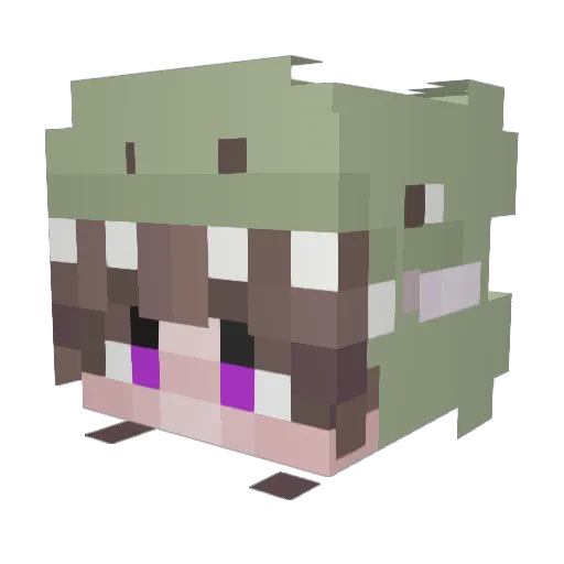 angel2108 Minecraft avatar head, 3D render