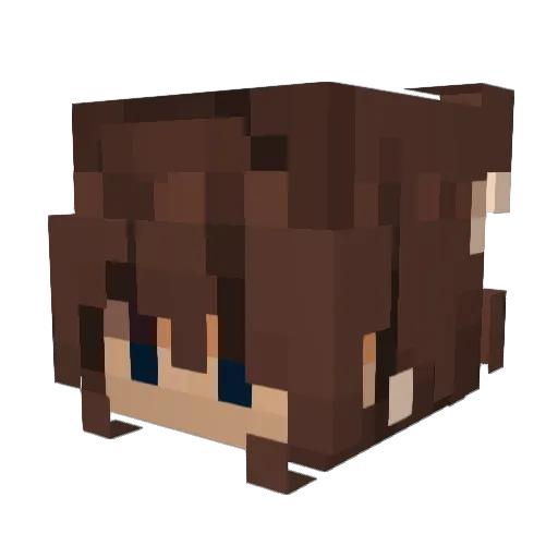 angel5xx Minecraft avatar head, 3D render