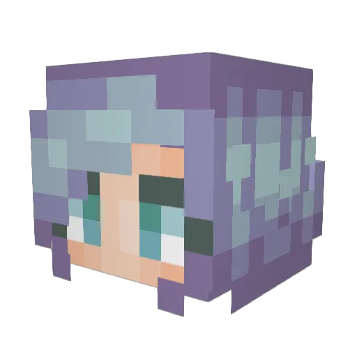 angel90724 Minecraft avatar head, 3D render