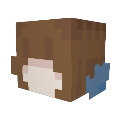 angel_lic Minecraft avatar head, 3D render