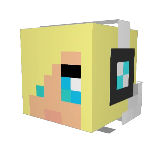 angel_wings_444 Minecraft avatar head, 3D render