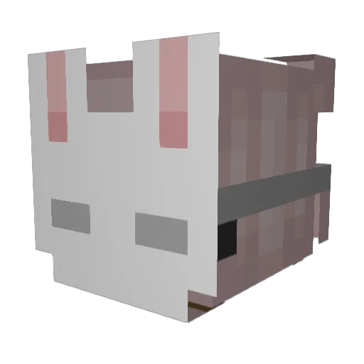 angela01 Minecraft avatar head, 3D render
