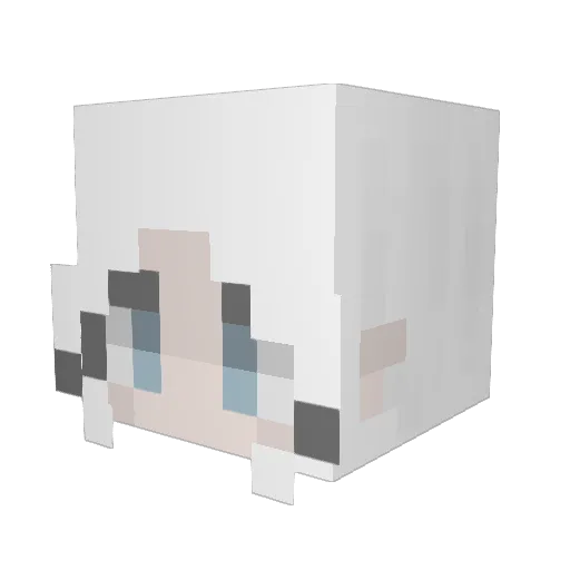 angeladi Minecraft avatar head, 3D render
