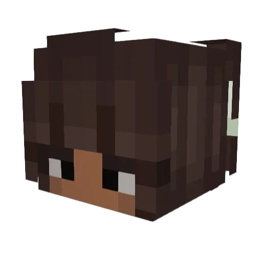 angelariii Minecraft avatar head, 3D render