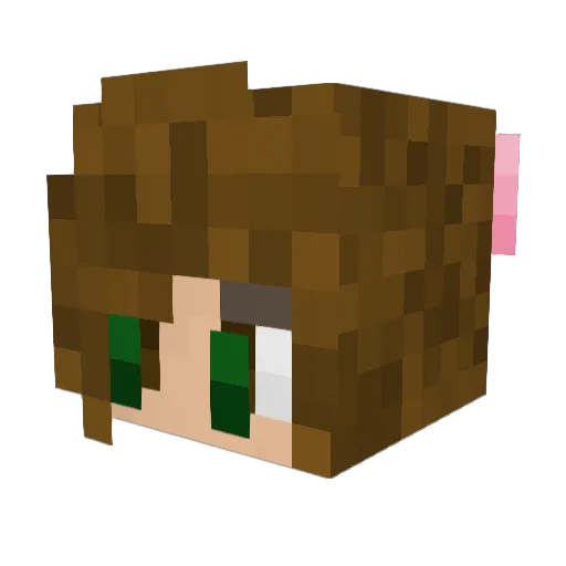 angelbladee Minecraft avatar head, 3D render