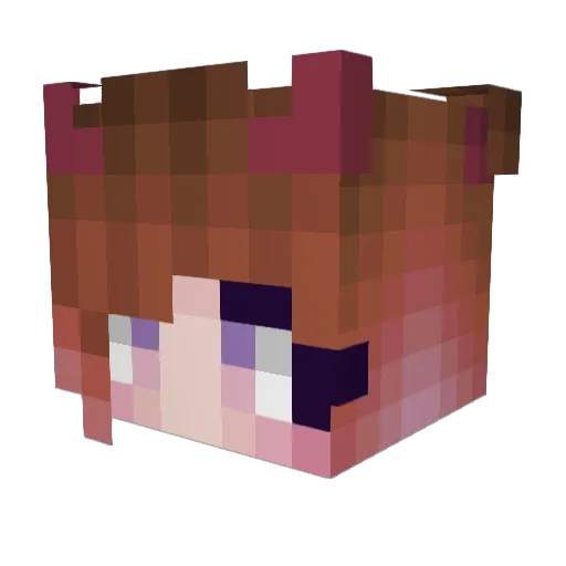 angelblst Minecraft avatar head, 3D render