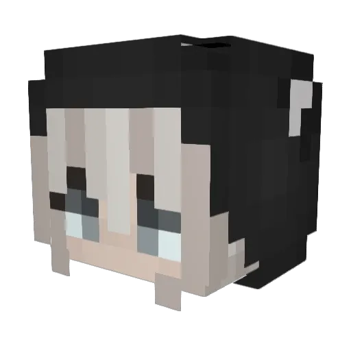 angelblvd Minecraft avatar head, 3D render