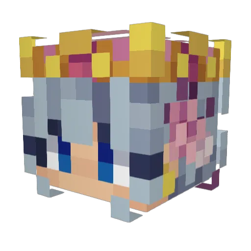 angelbunny4791 Minecraft avatar head, 3D render
