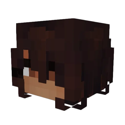 angele122 Minecraft avatar head, 3D render