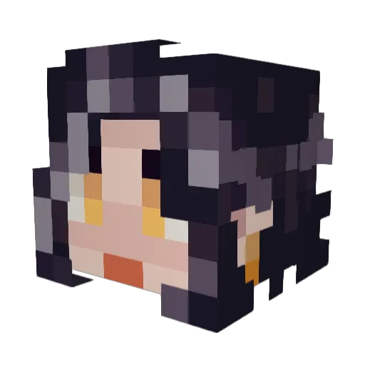 angelfood7 Minecraft avatar head, 3D render