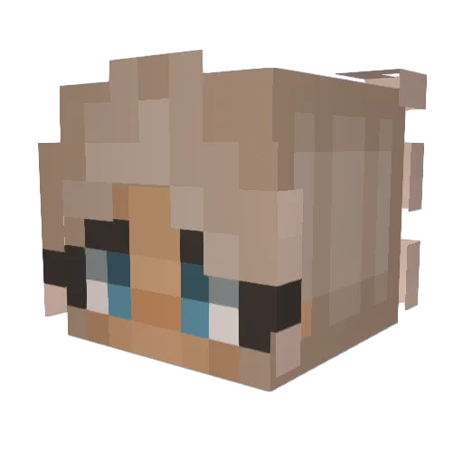 angelgraceex Minecraft avatar head, 3D render