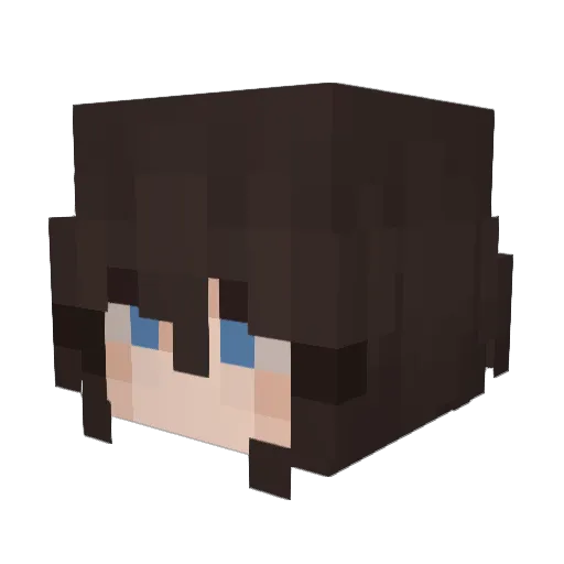 angelicGHG Minecraft avatar head, 3D render