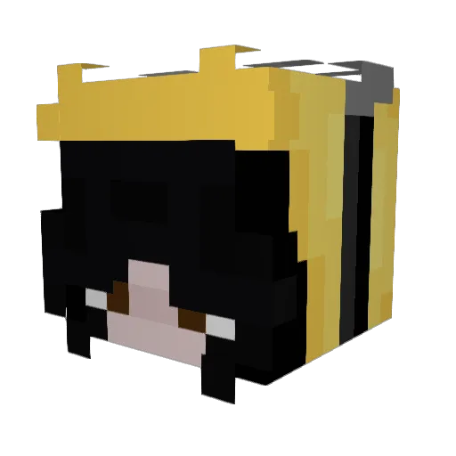 angelicaa0 Minecraft avatar head, 3D render