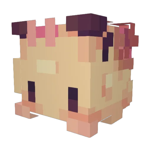 angelical_Clouds Minecraft avatar head, 3D render