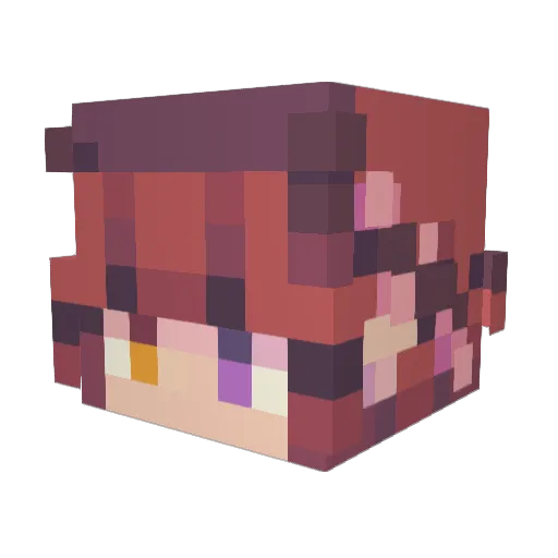 angelicanut Minecraft avatar head, 3D render
