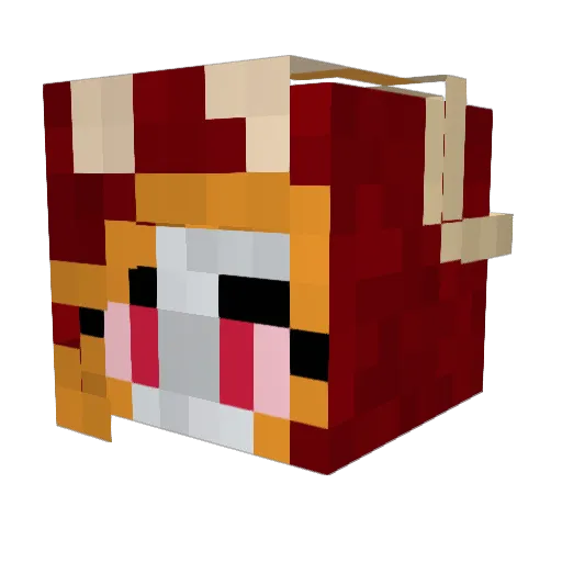 angelicaroseli Minecraft avatar head, 3D render