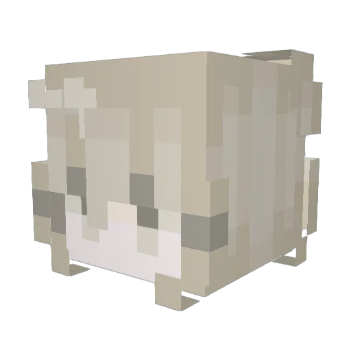 angelicglory Minecraft avatar head, 3D render