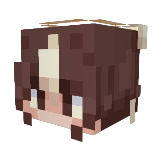 angelicprince Minecraft avatar head, 3D render