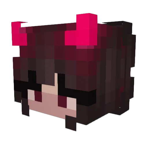 angeline1171 Minecraft avatar head, 3D render