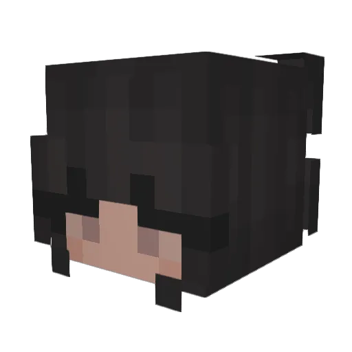 angeliners Minecraft avatar head, 3D render