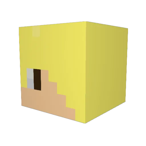 angelito_7 Minecraft avatar head, 3D render