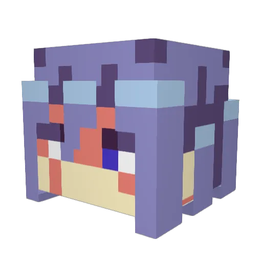 angelmanv3 Minecraft avatar head, 3D render