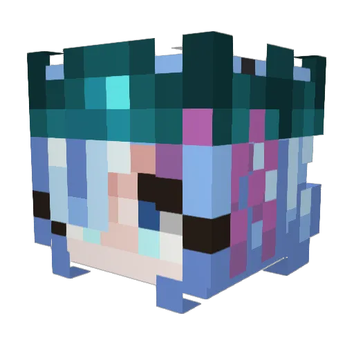 angelo765 Minecraft avatar head, 3D render