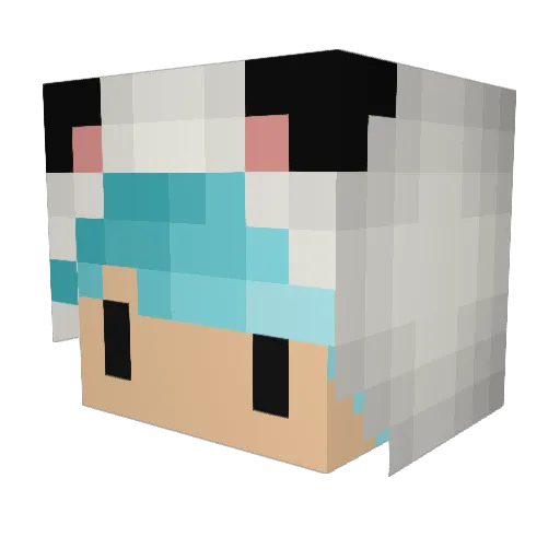 angelo_dp Minecraft avatar head, 3D render