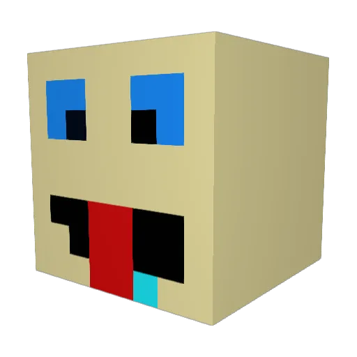 angelodebest6 Minecraft avatar head, 3D render