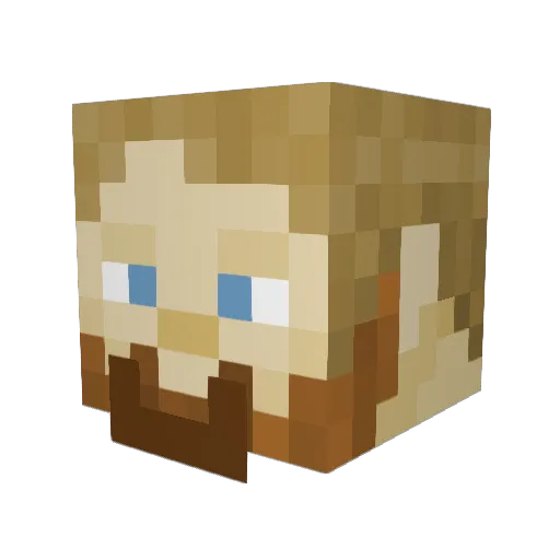 angelofthe0dd Minecraft avatar head, 3D render