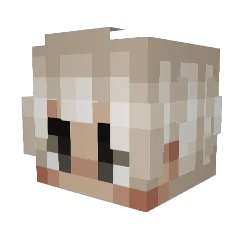 angelosky_2 Minecraft avatar head, 3D render