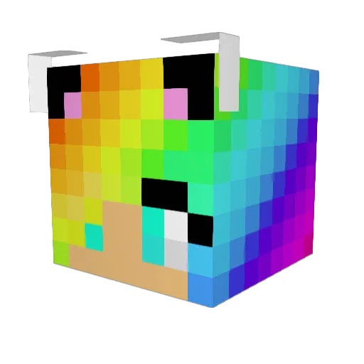 angels567 Minecraft avatar head, 3D render