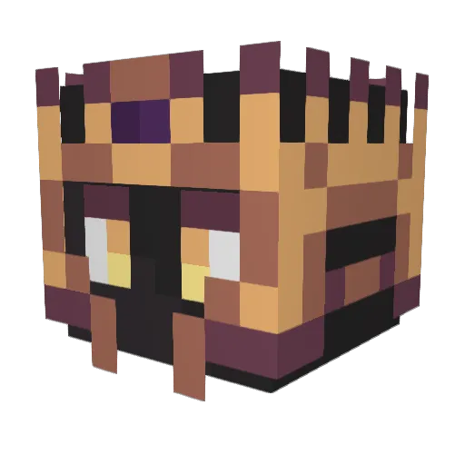 angelserrade Minecraft avatar head, 3D render