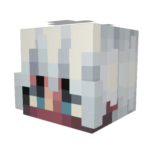 angelslookup Minecraft avatar head, 3D render