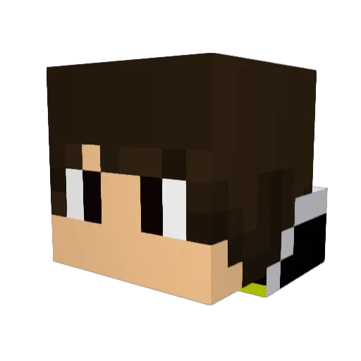 angelsoyyo Minecraft avatar head, 3D render