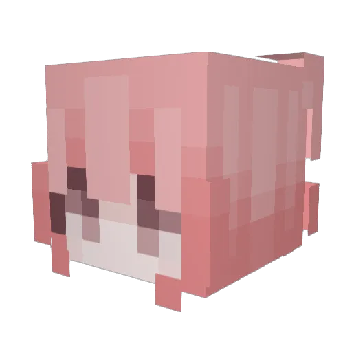 angelstyles1 Minecraft avatar head, 3D render