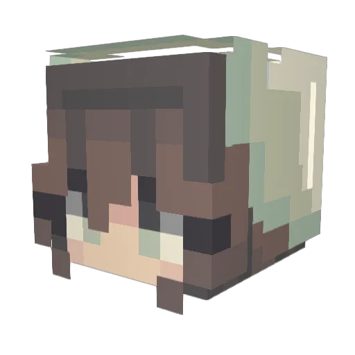 angelthedevil12 Minecraft avatar head, 3D render