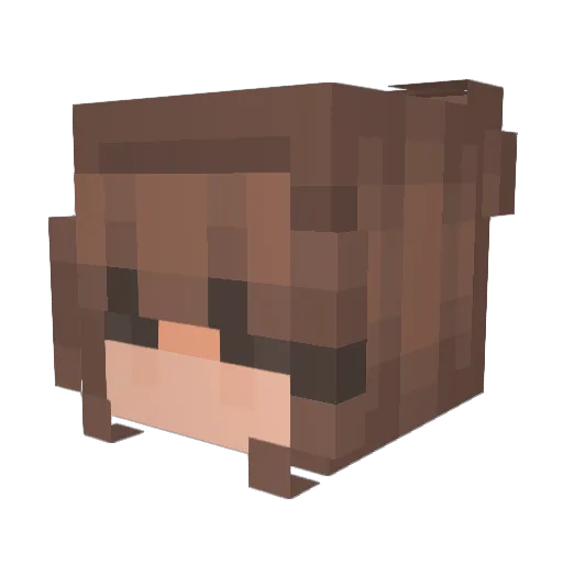 angeltolava Minecraft avatar head, 3D render