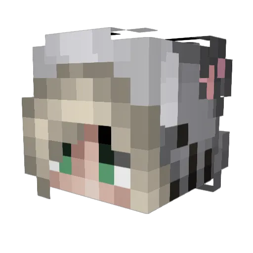 angelvrs Minecraft avatar head, 3D render