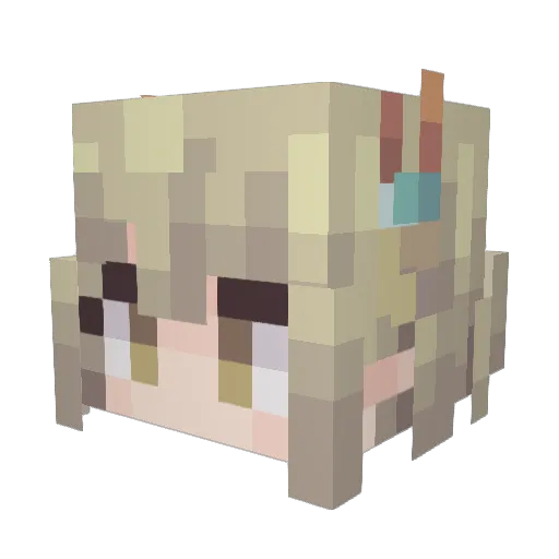 angelwings7129 Minecraft avatar head, 3D render