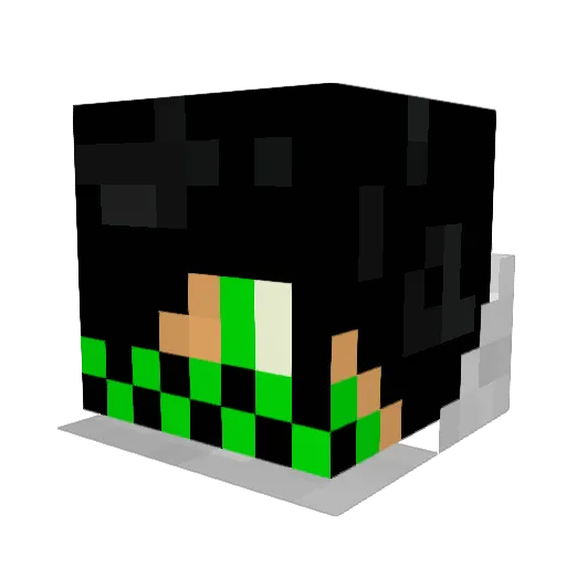angerfeast5 Minecraft avatar head, 3D render