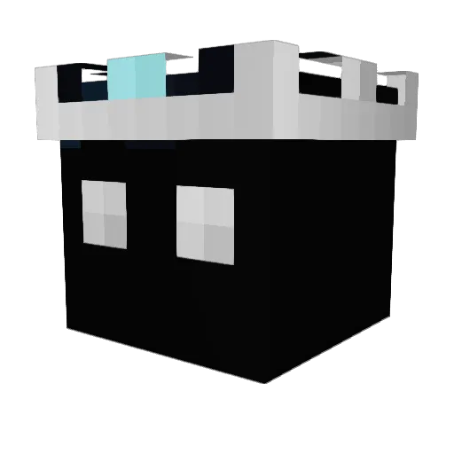 angesxhaltet Minecraft avatar head, 3D render