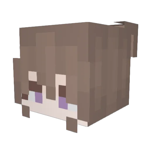 angi05_ Minecraft avatar head, 3D render