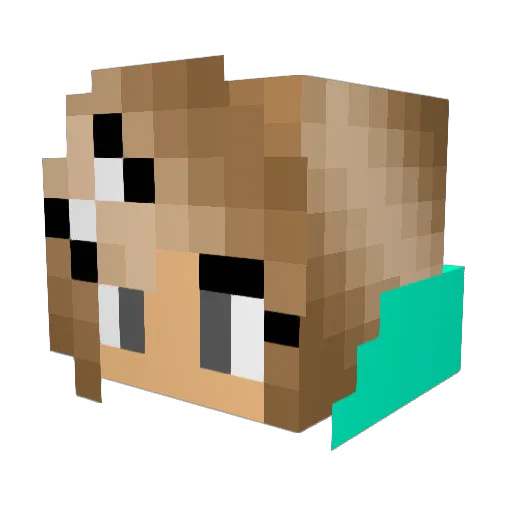 angie6750 Minecraft avatar head, 3D render