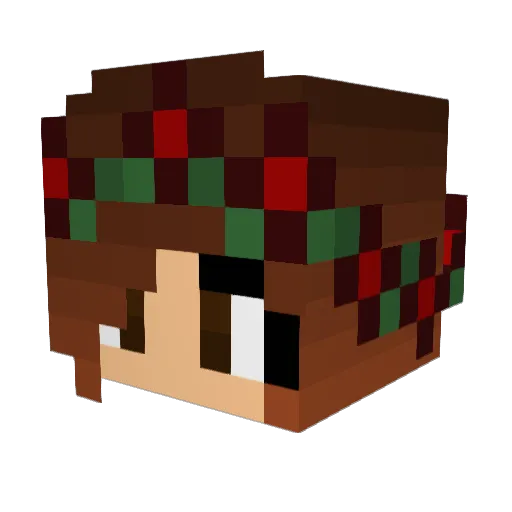 angie_oneil Minecraft avatar head, 3D render