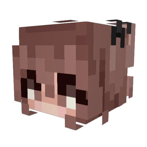 angiee8 Minecraft avatar head, 3D render