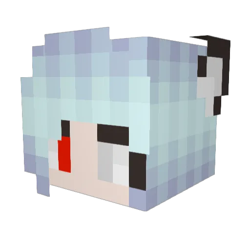 angieissweet Minecraft avatar head, 3D render